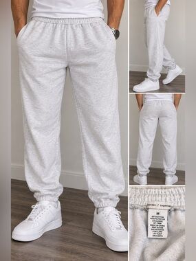 Better Together Gray Fleece Jogger Sweatpants Men’s M Unisex